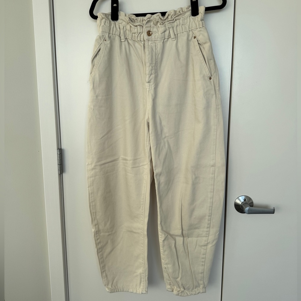 Zara Paper-bag Jeans